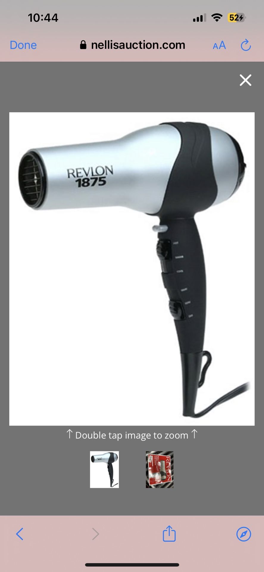 Revlon Matte Chrome Full-Size Turbo Hair Dryer - RV473PK1