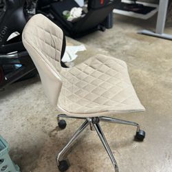 Swivel Desk Chair Tan/beige/white 