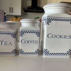 Coffee, Cookie And Tea Jars 