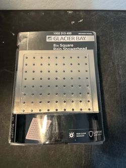 Glacier Bay 8" SQUARE RAIN SHOWER HEAD Brushed Nickel 1002 313 400