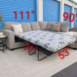 Ashley Gray Sleeper Bed Sectional