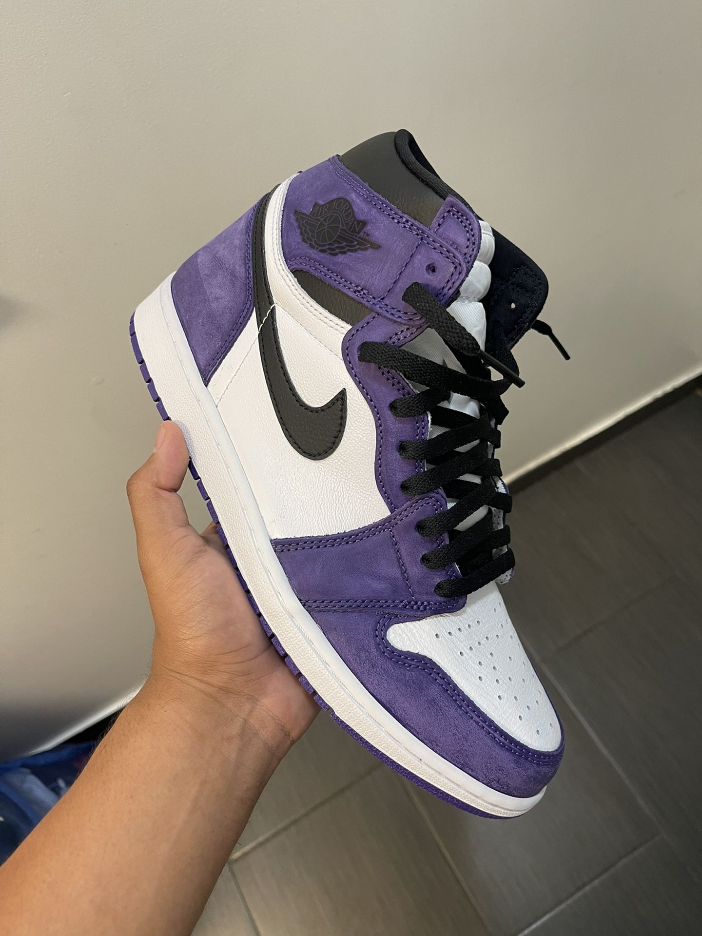 Sneakers Custom Purple Jordan Jordan Court Purple Suede Custom DS