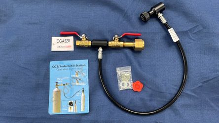 CO2 Refill Station Connector Kit Soda Maker Filling Tank Cylinder Refill Adapter