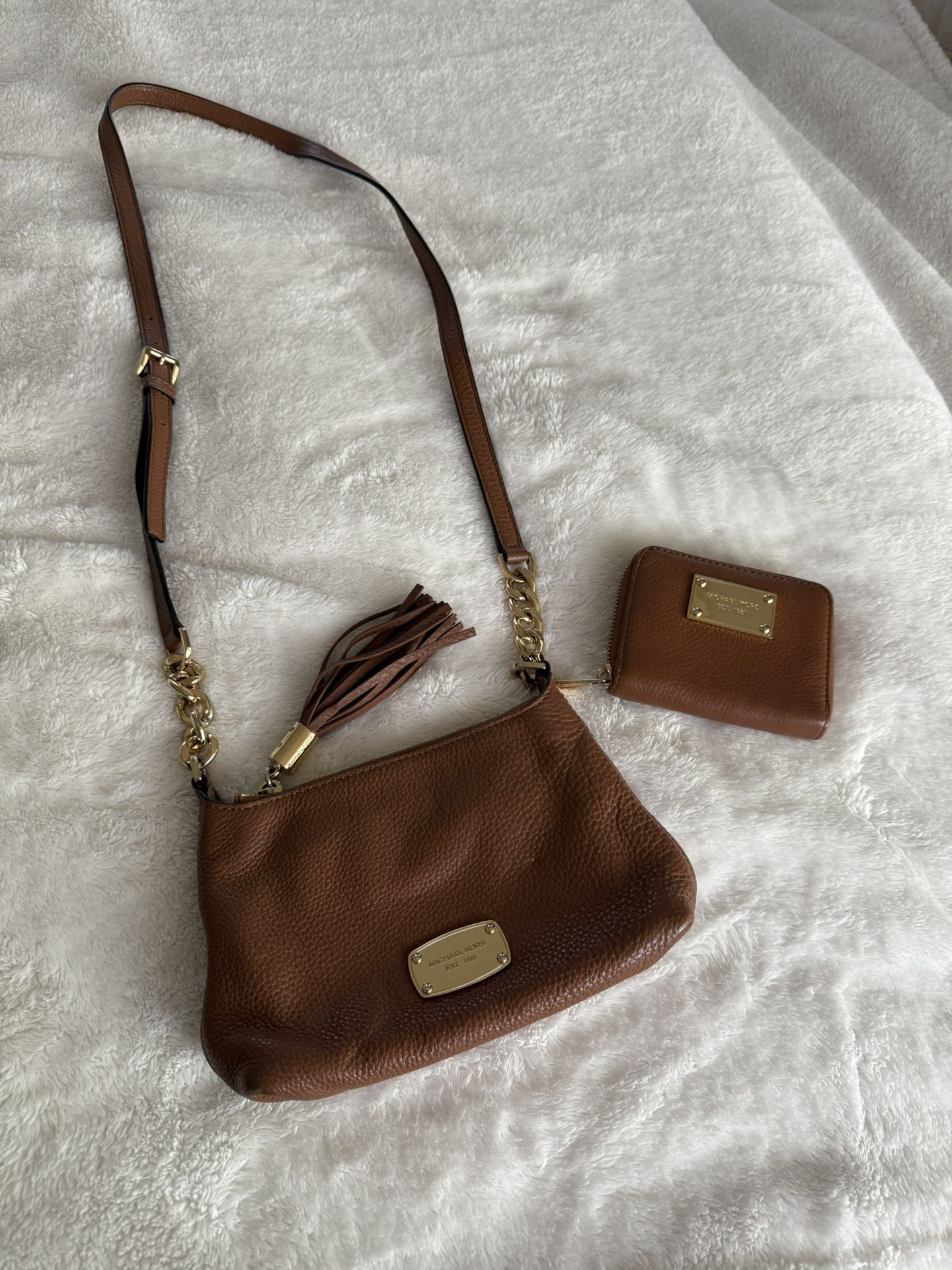 Michael Kors Crossbody Bag and Wallet - $30