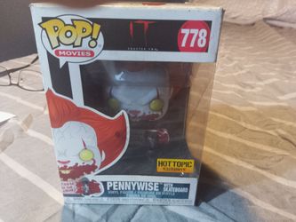 Pennywise with a skateboard. IT