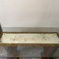 ANTIQUE GLASS TABLE 