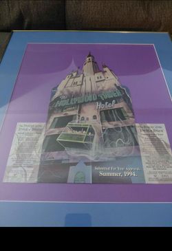 Twilight Zone Tower of Terror 1994 Framed Commemorative Print