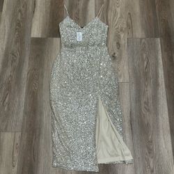 New Windsor Sequin Midi Dress