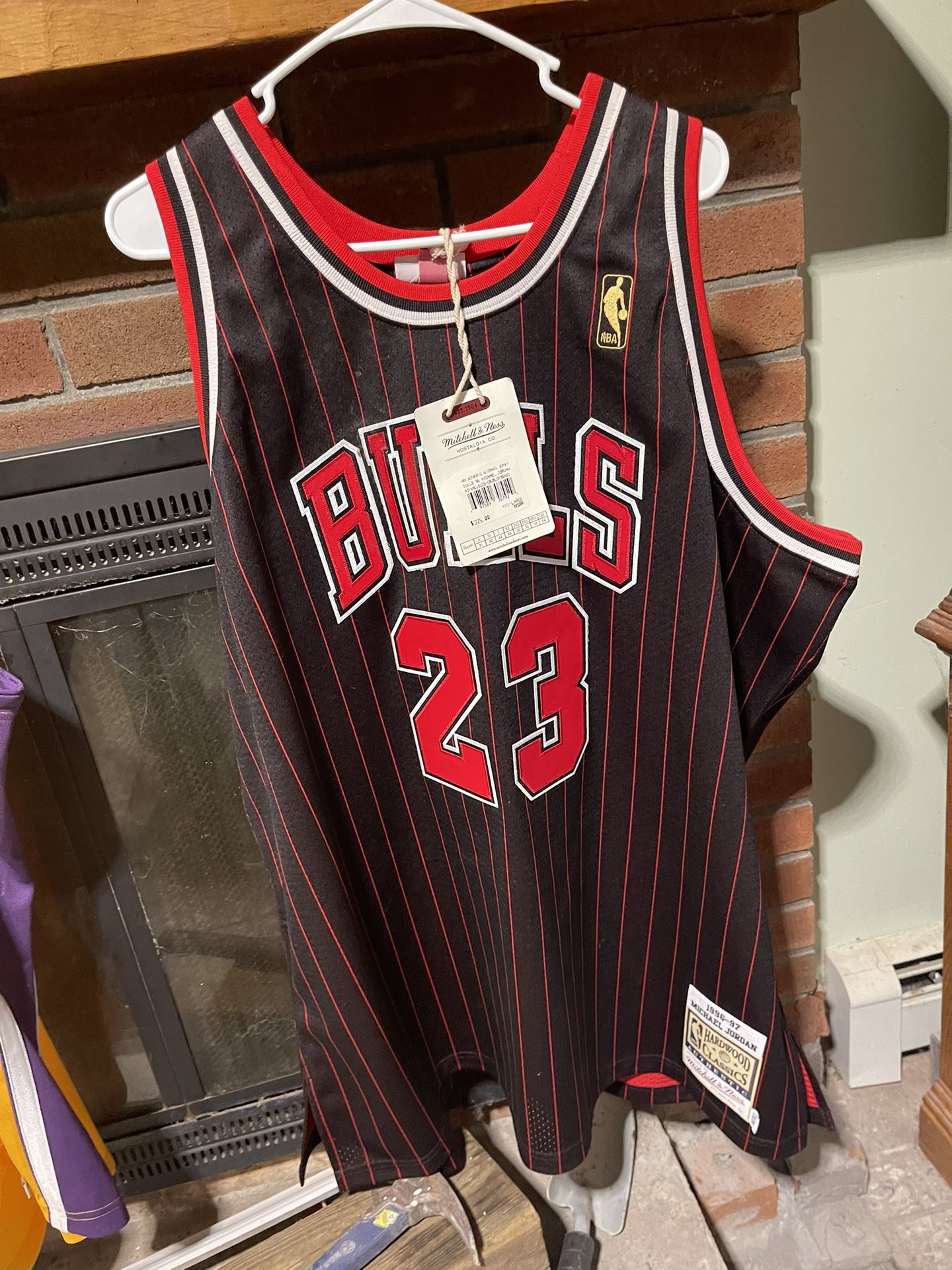 Michael "Air" Jordan Exclusive 96-97 Hard court Classic Chicago Bulls Authentic Mitchell And Ness On Court Alternate Jersey. 100% Authentic