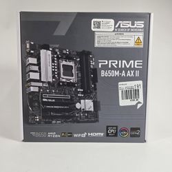 New Asus Prime B650M-A AX II AM5 mATX AMD DDR5 Motherboard