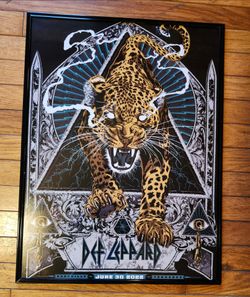 Def Leppard 2022 Nashville Concert Poster