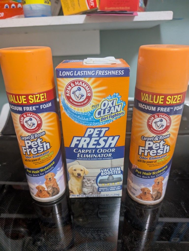 Carpet and Room Pet Fresh Odor Eliminator - Pack of 3