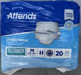 Attends Underwear - Medium 20 Count