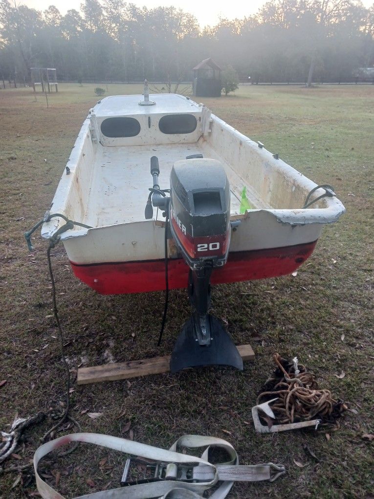 1999 Carolina Skiff With 20hp Motor
