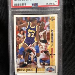 1991 Upper Deck Magic Vs Jordan! Psa 8