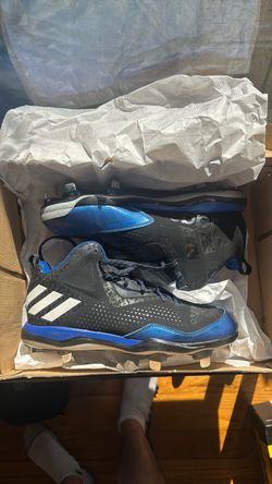 Adidas Baseball Cleats Black and Blue
