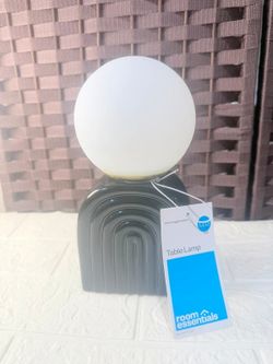 Room Black Arch Table Lamp White Globe LED 8.5” Target