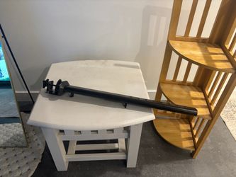 Corner book shelf / side table / monitor arm