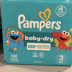 Pampers Size 3 168 