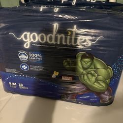 Good Nites nighttime Underwear S/M