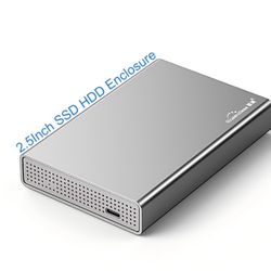 High Quality 9.5MM SATA HDD SSD Slim Case Type C External 2.5 Aluminum Metal Enclosure Up to 4TB Max