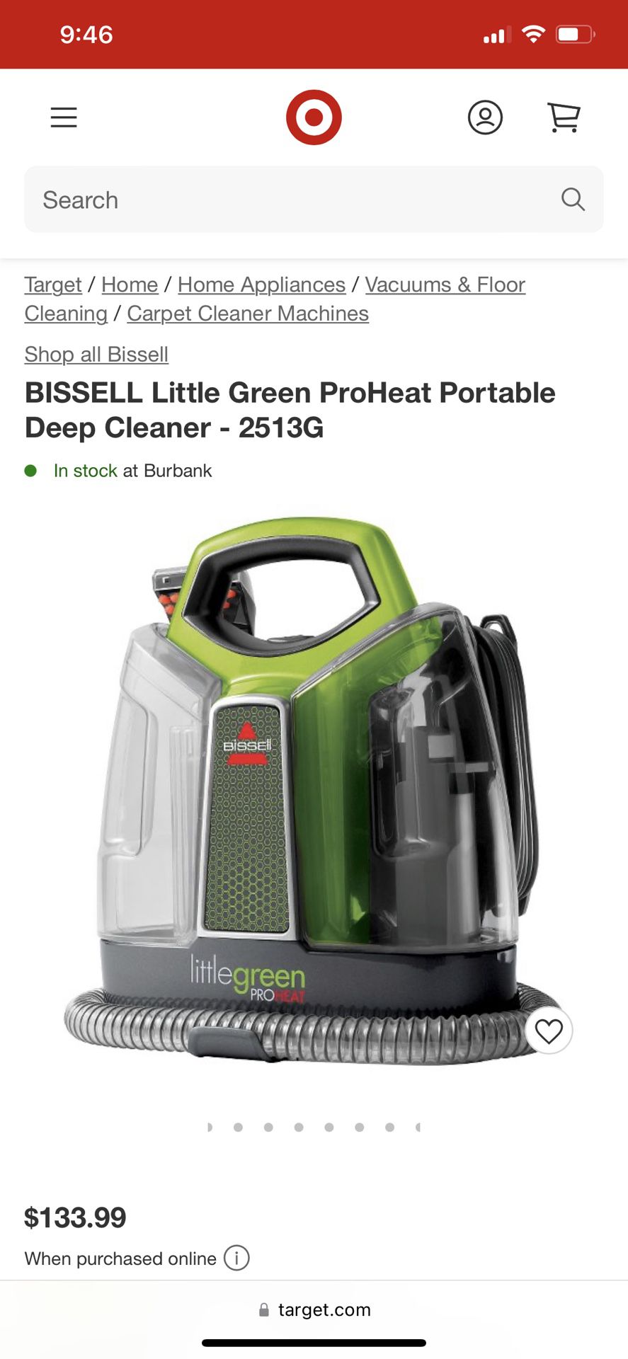 Bissell Little Green ProHeat Portable