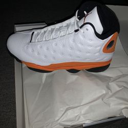 Size 9 Jordan 13 White And Orange