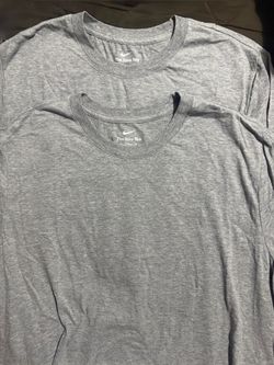 2 Nike Tee Gray Long Sleeve Shirts