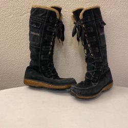 Timberland Earth keeper Boots Black Ladies Size 7 