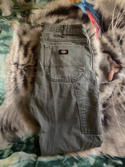 Dickie carpenter pants green fader