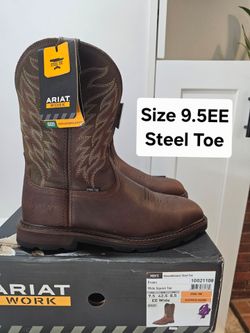 Ariat Steel Toe Work Boots Size 9.5 EE