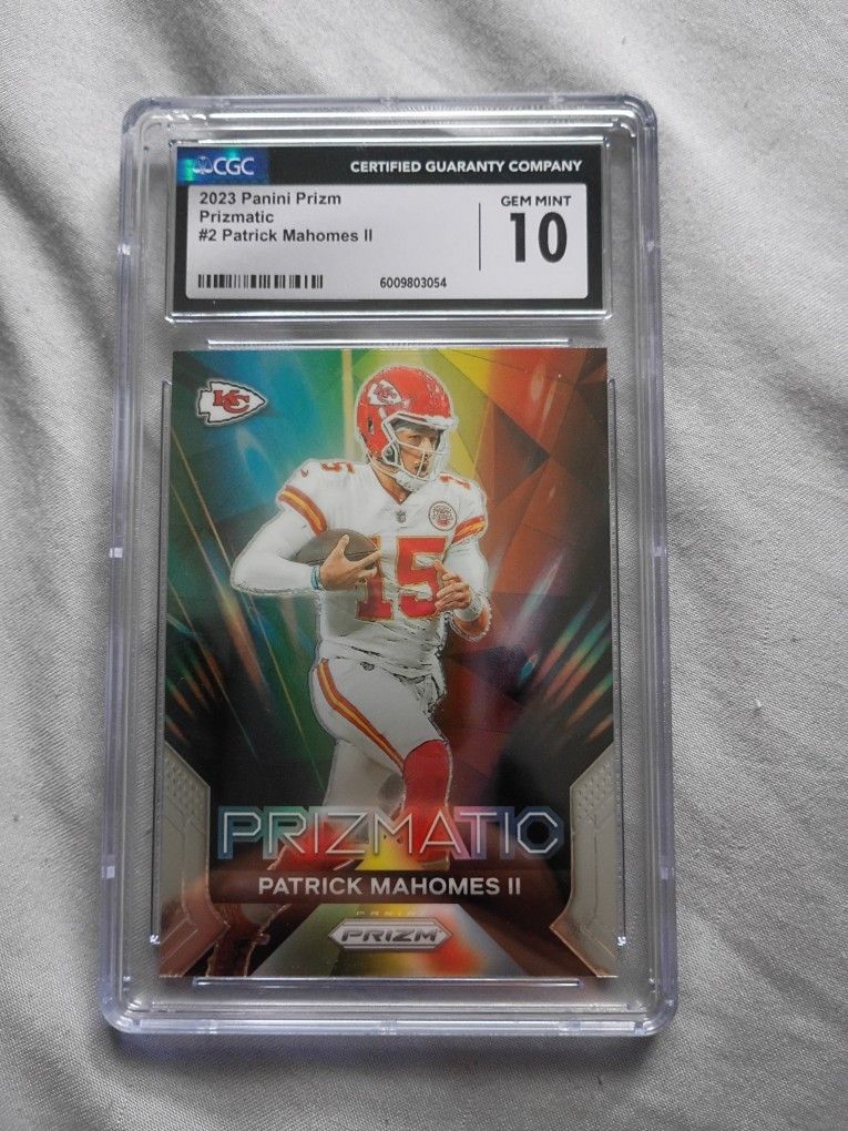 CGC 10 2023 Panini Prizm Prizmatic Patrick Mahomes II