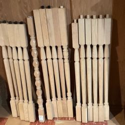Oak balusters