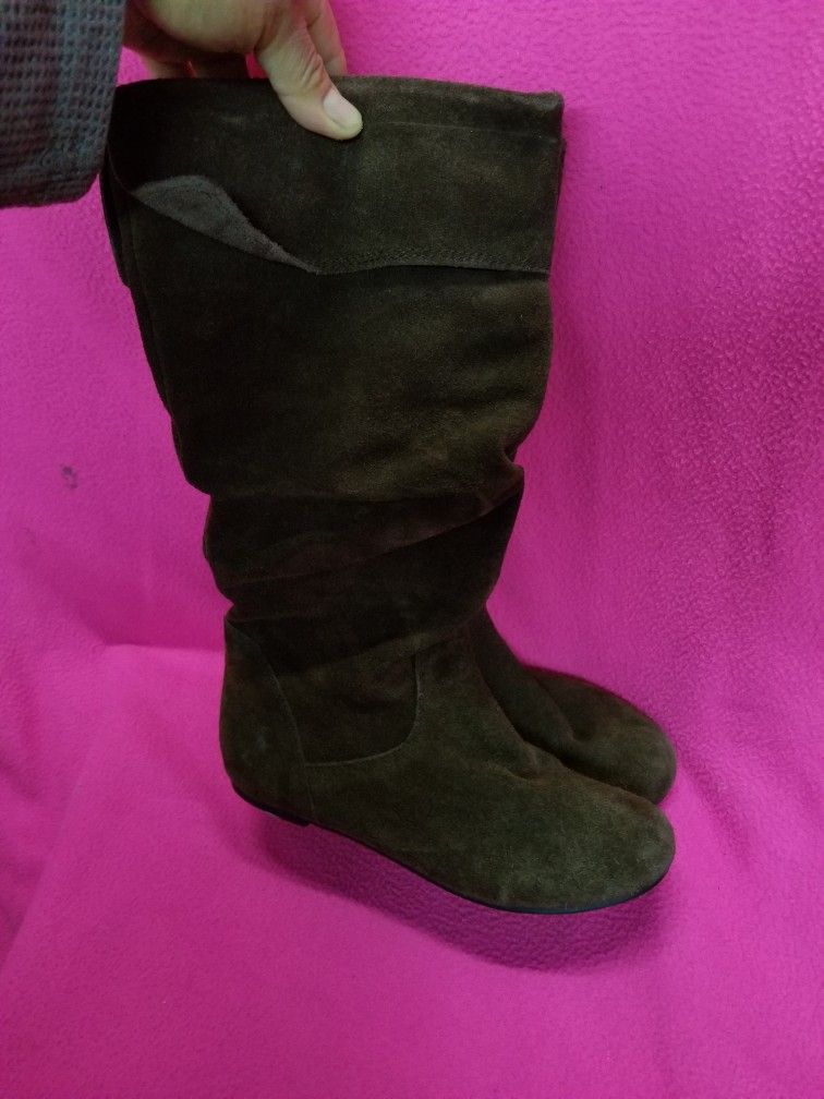 STEVE MADDEN LEATHER GIRLS BOOTS SIZE 2