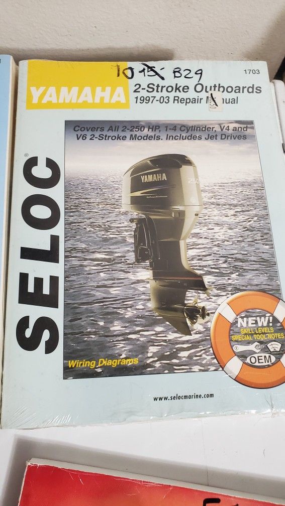 Outboard Motor Repair Manuals - 5$ Each
