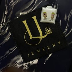 10K GOLD PENDANT, 10K GOLD EARINGS, 10K CHAINS