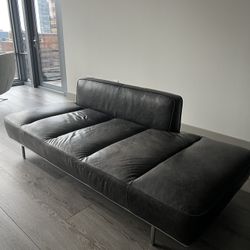 CB2 Leather Couch