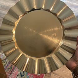 Gold acrylic Chargers
