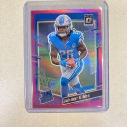 *Open 2 Offers* Jahmyr Gibbs Donruss Optic Rated Rookie 331 Pink