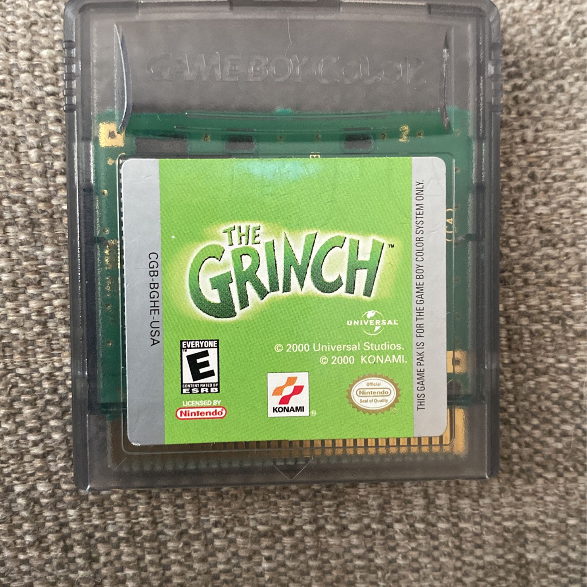 The Grinch GBC game