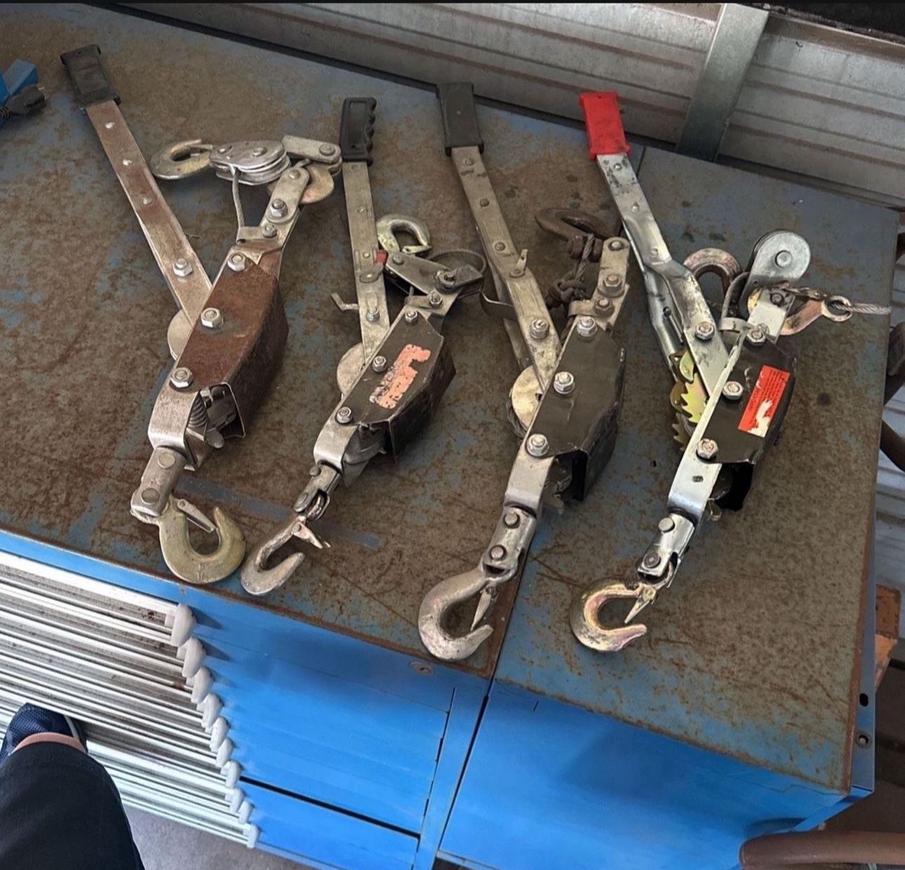 Come Cum A Long Winch Cable Jeep Off Roading Tool Puller Strap Pulley