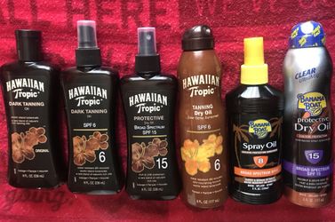 Hawaiian Tropic Tanning Oils & Banana Boat Tanning Oils