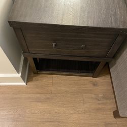 End Table by Ashley - Brown, USB, Power Outlet