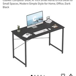 Black 47inch Desk 