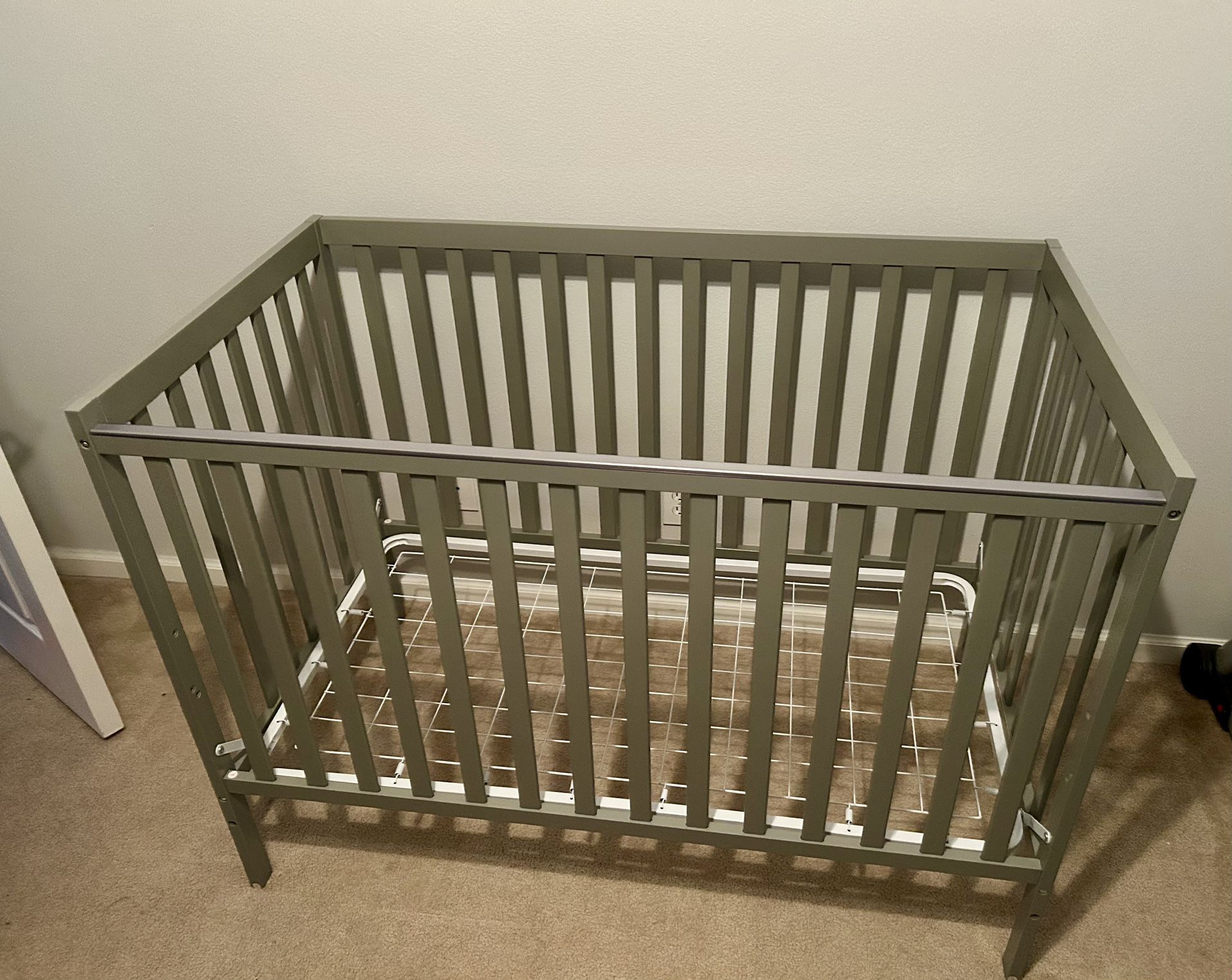 Grey Convertible Crib