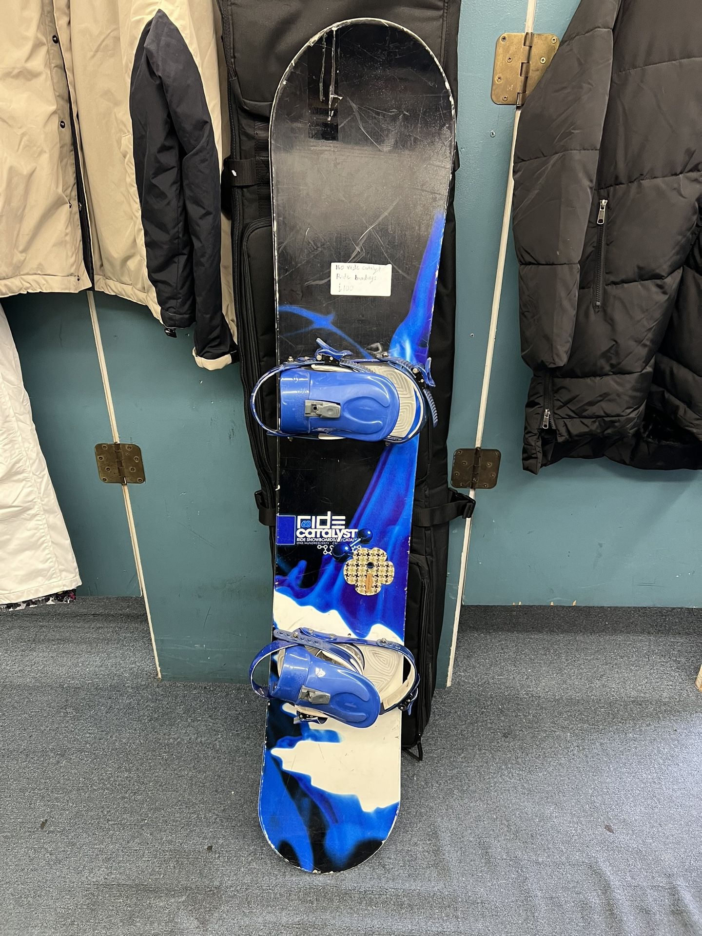 160 Cm Snow Board And Bindings