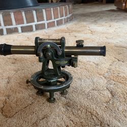 Farm Level Transit Surveyor Vintage Brass Model 304.1 Sears Craftsman 