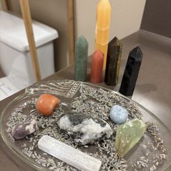 Crystals and charging plate