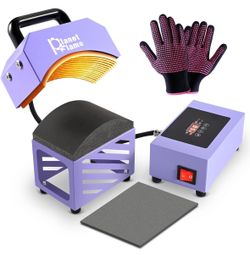 Hat Press, Mini Hat Press Heat Machine for Caps Hats with 5.4" * 3.1" Curved...