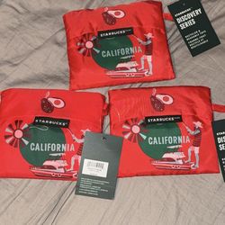 3 Starbucks reusable totes